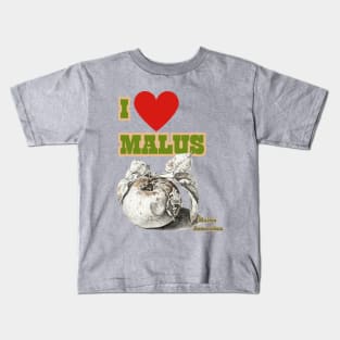 I HEART Malus. Cider and Apple Fan Chant! Kids T-Shirt